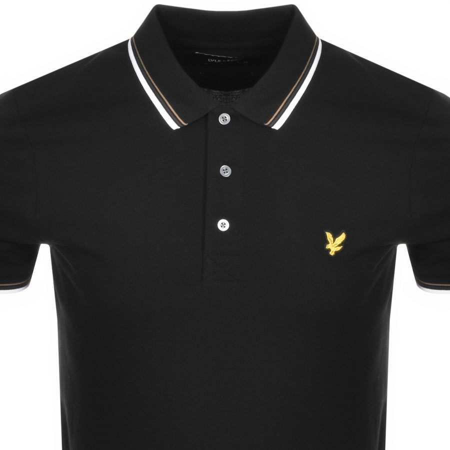 Alternative Image for ProductLyle And Scott Tipped Polo T Shirt Black2